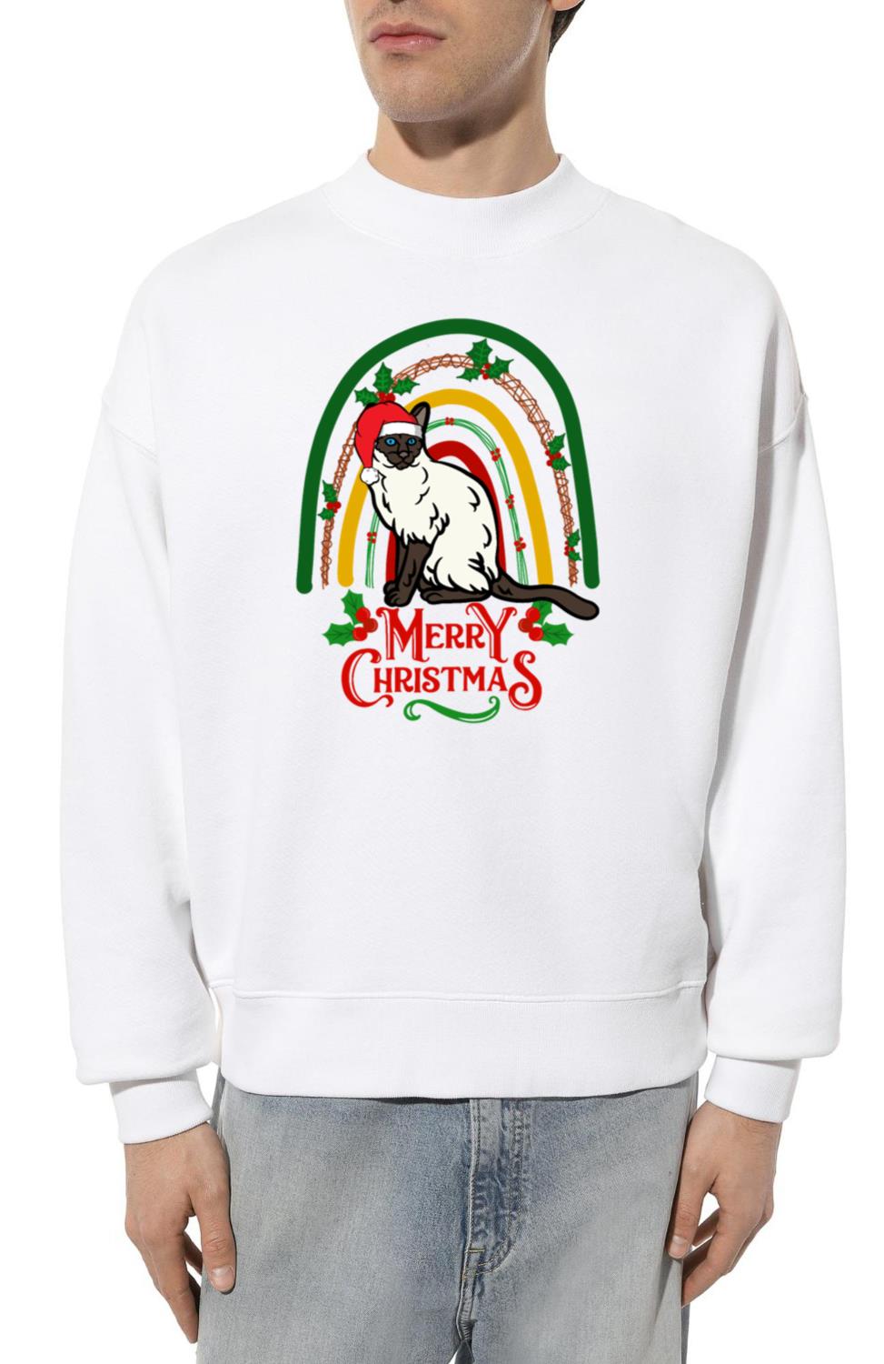 Siamese Cat Christmas Siamese Cat - Unisex Sweatshirt
