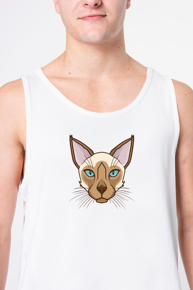 Siamese Cat Profile Picture Pet Male Cat - Unisex Tank Top