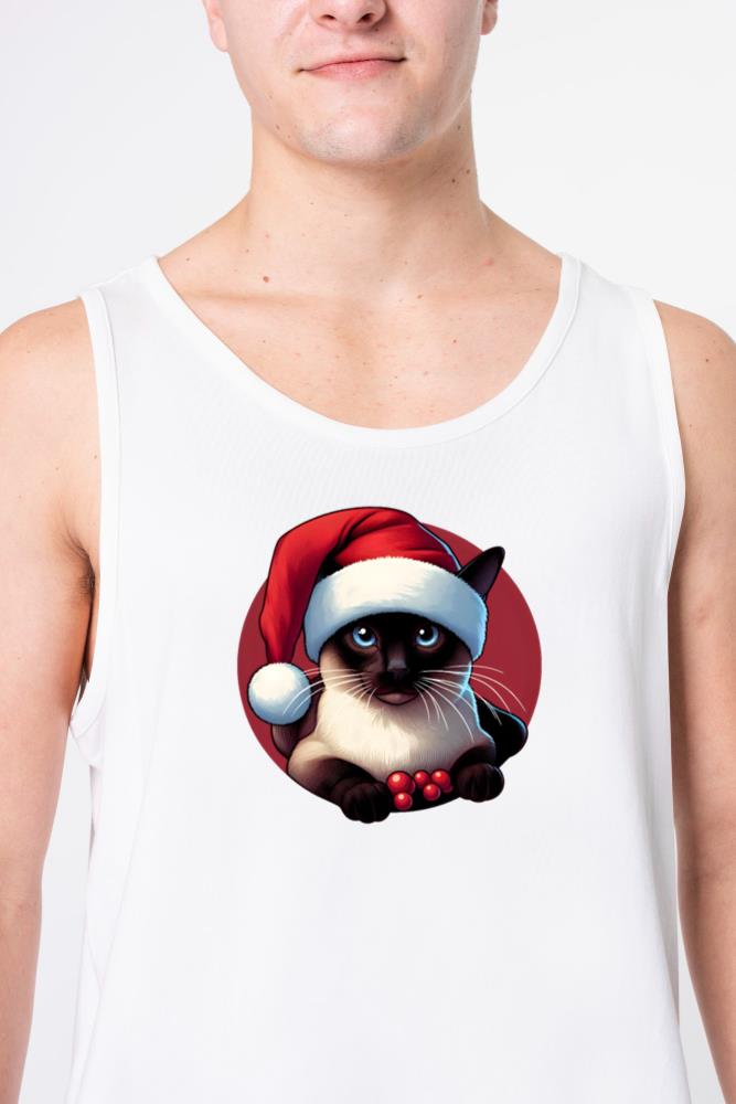 Siamese Cat Santa - Unisex Tank Top
