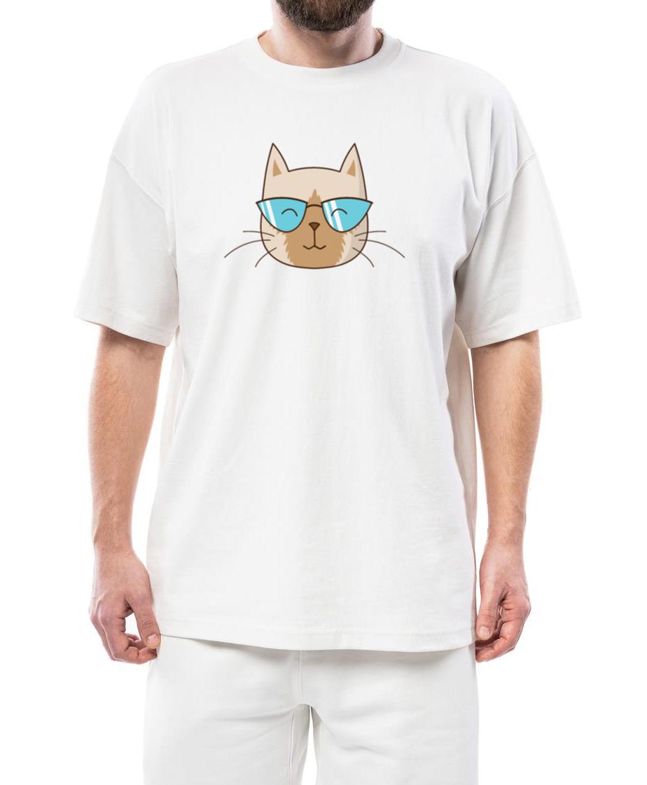 Siamese Cat with Sunglasses Pet - Unisex Standard T-Shirt