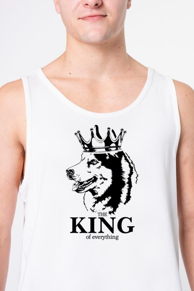 Siberian Husky dog King of everything quote - Unisex Tank Top