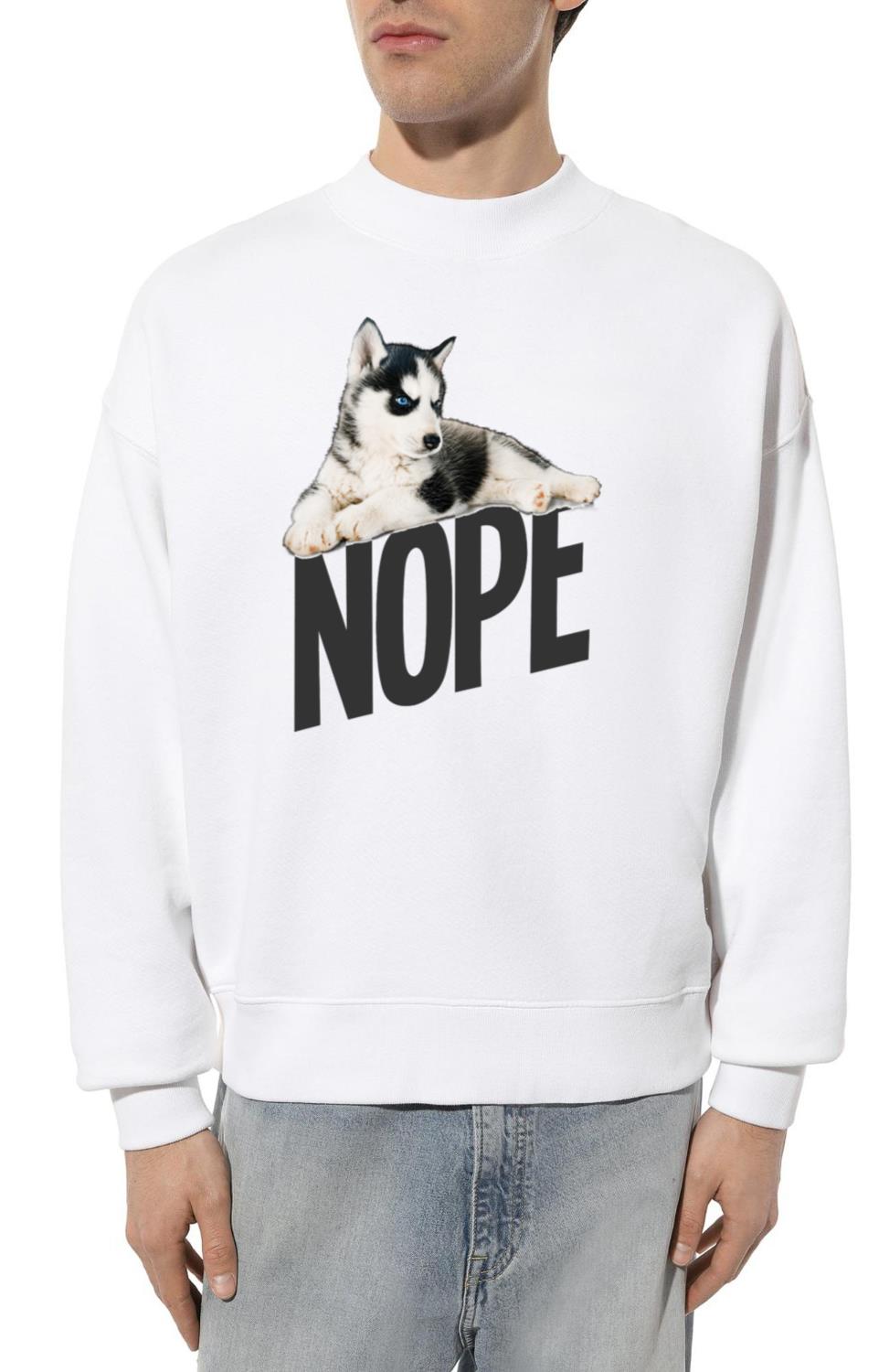 Siberian Husky Dog Nope - Unisex Sweatshirt