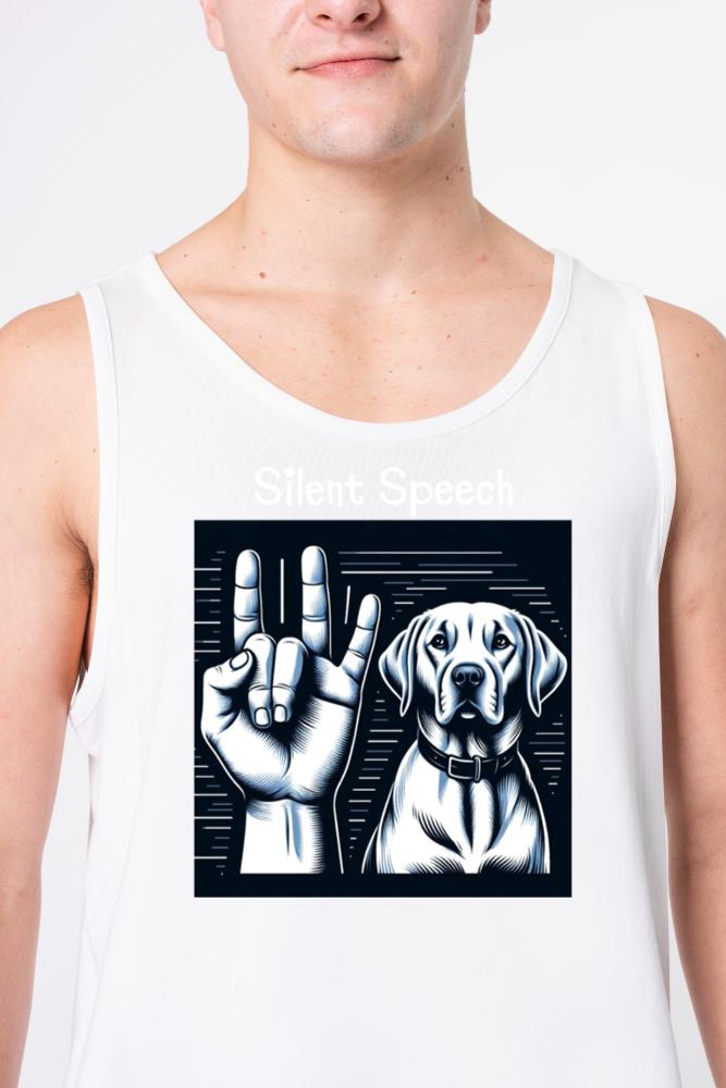 Silent Speech - Sign Language & Dog Bonding - Unisex Tank Top