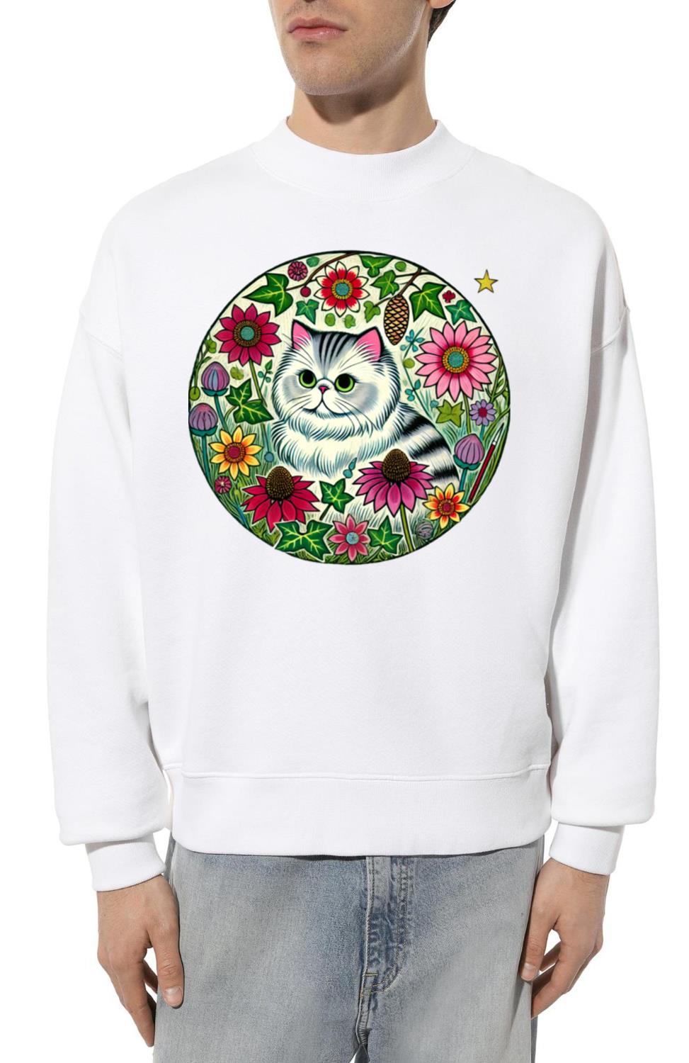 Silver Persian Cat - Unisex Sweatshirt