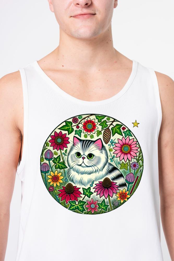 Silver Persian Cat - Unisex Tank Top