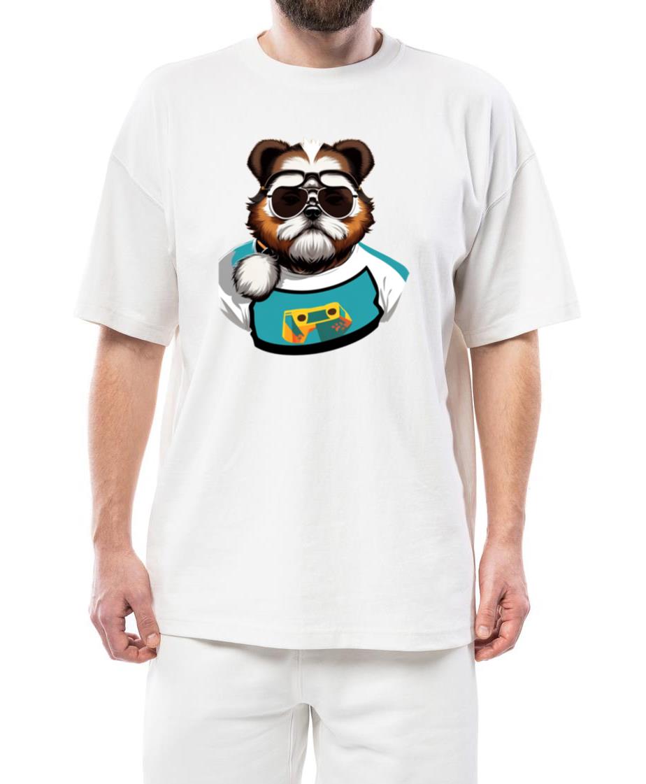 Simple desain vektor cute dog - Unisex Standard T-Shirt