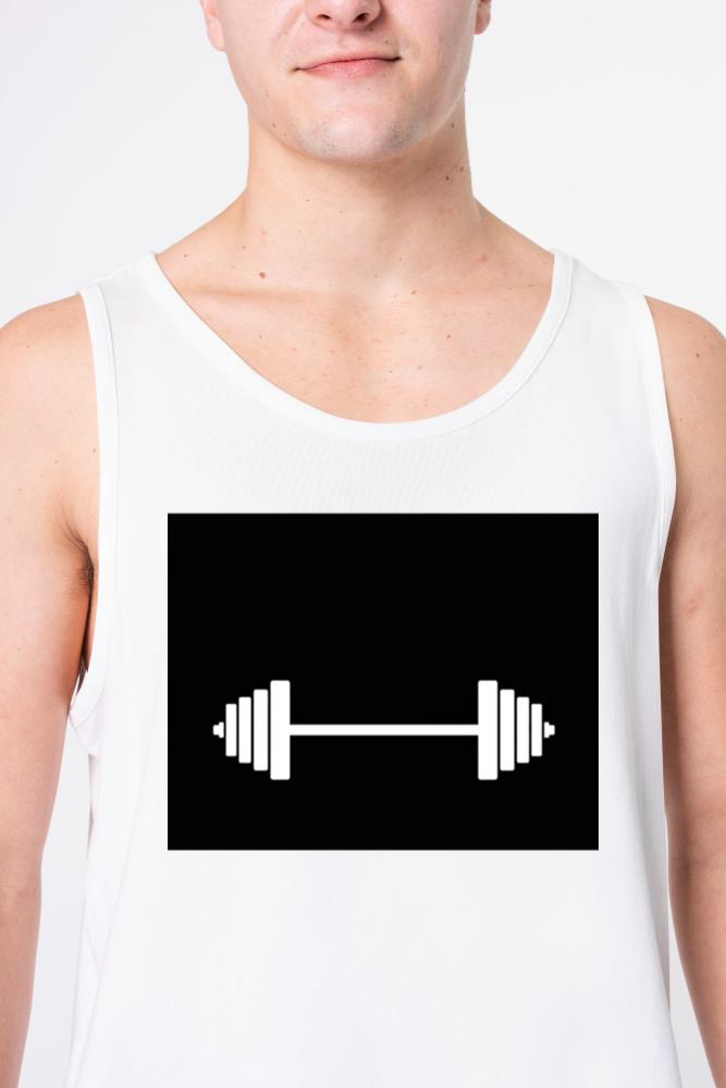 Simple Dumbbell Icon - Unisex Tank Top
