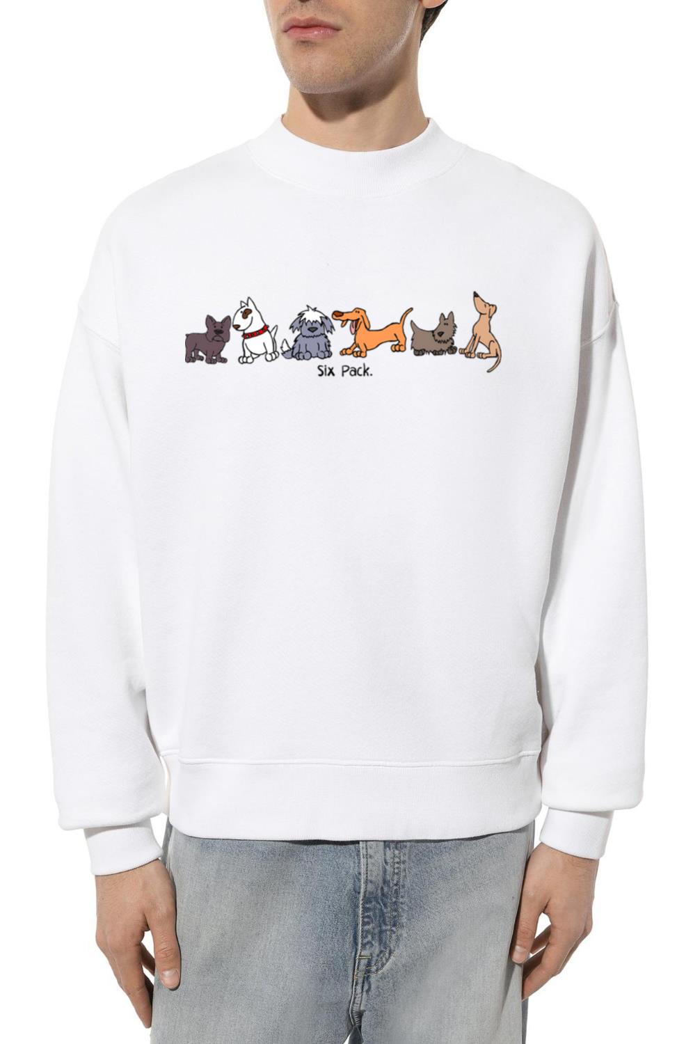 Six Pack of Dogs Cartoon Dog - Unisex Sweatshirt