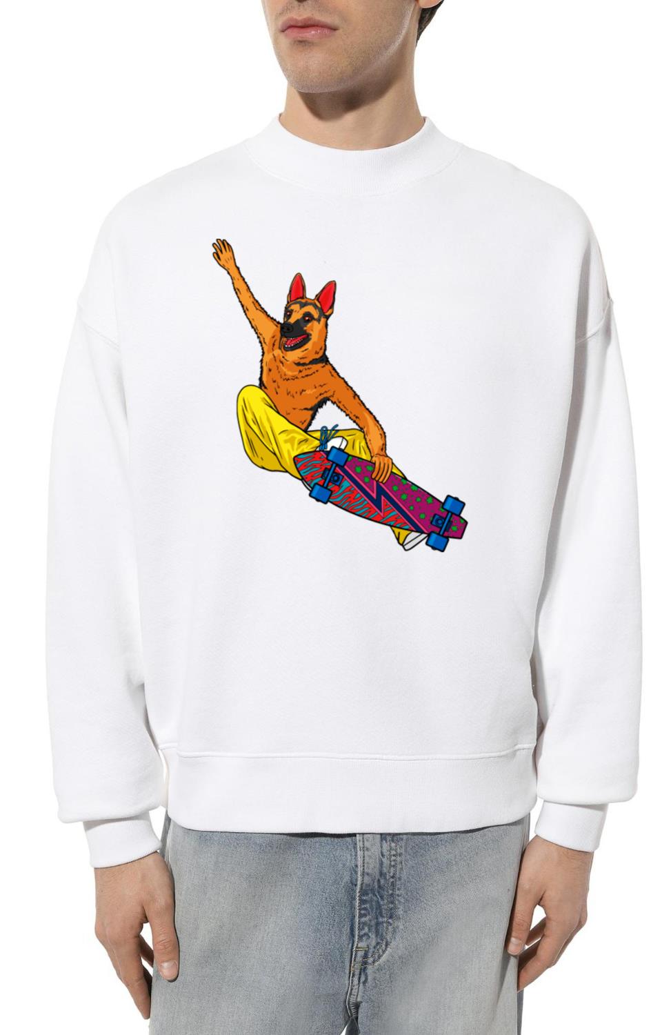 Skater Dog - Unisex Sweatshirt
