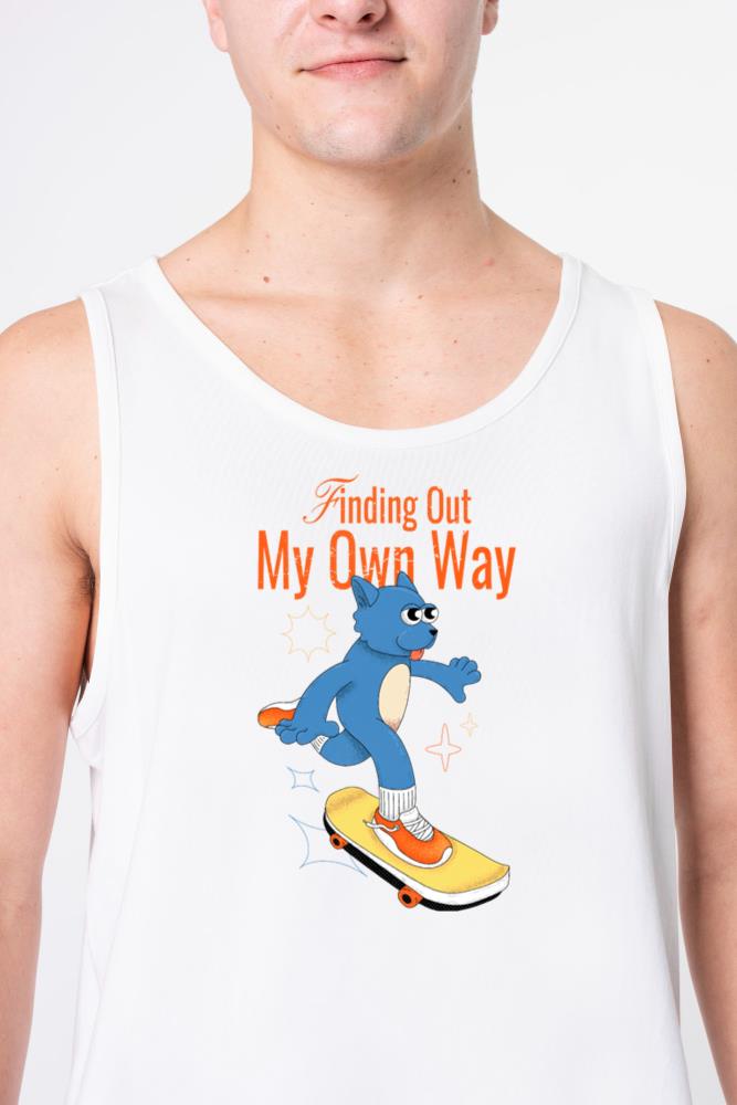 Skater Dog_1 - Unisex Tank Top