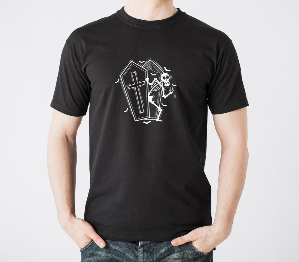 Skeleton and Coffin creepy Melancholy - Unisex Standard T-Shirt