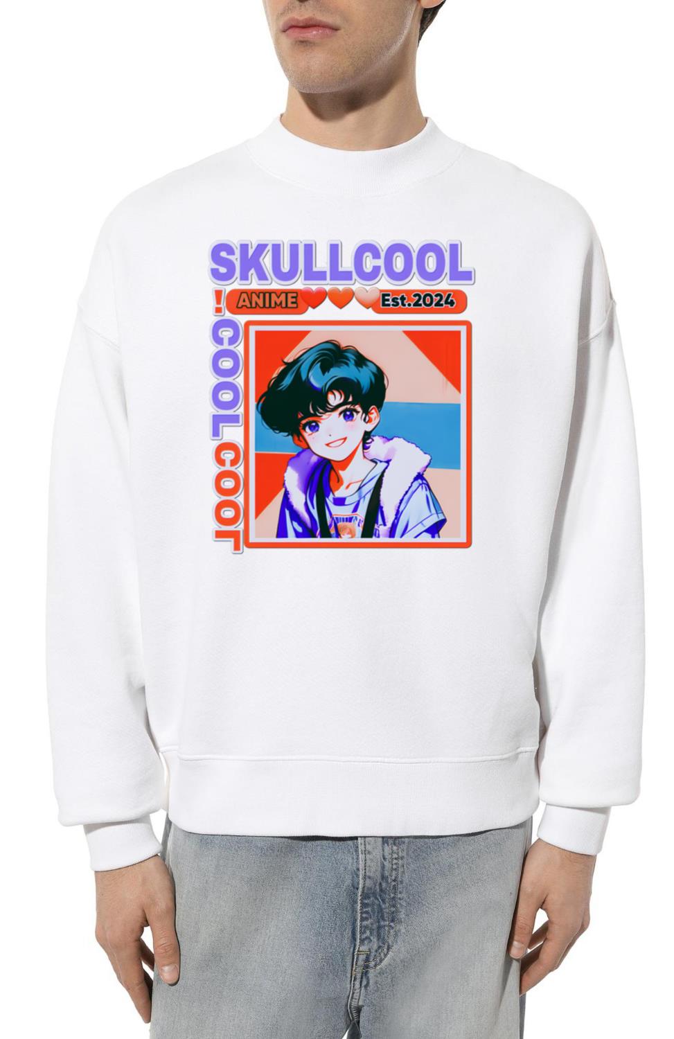 skullcool cool abstract style anime boy art - Unisex Sweatshirt