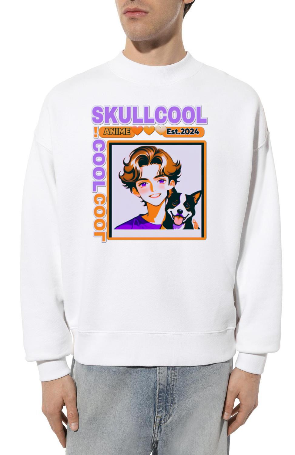 skullcool cool abstract style anime boy art_1 - Unisex Sweatshirt