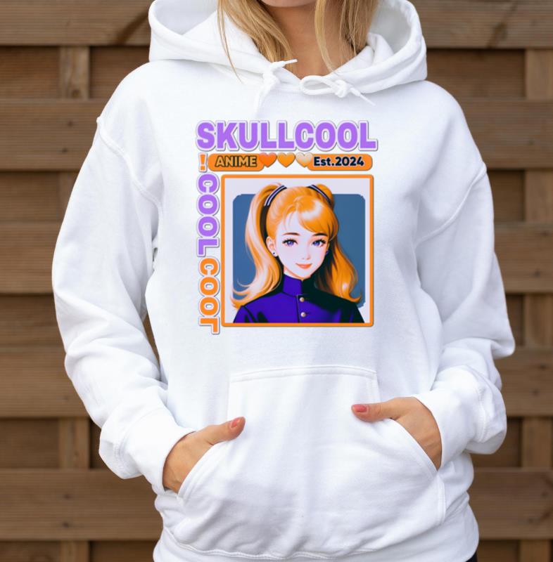 skullcool cool abstract style anime girl art_1 - Unisex Hoodie