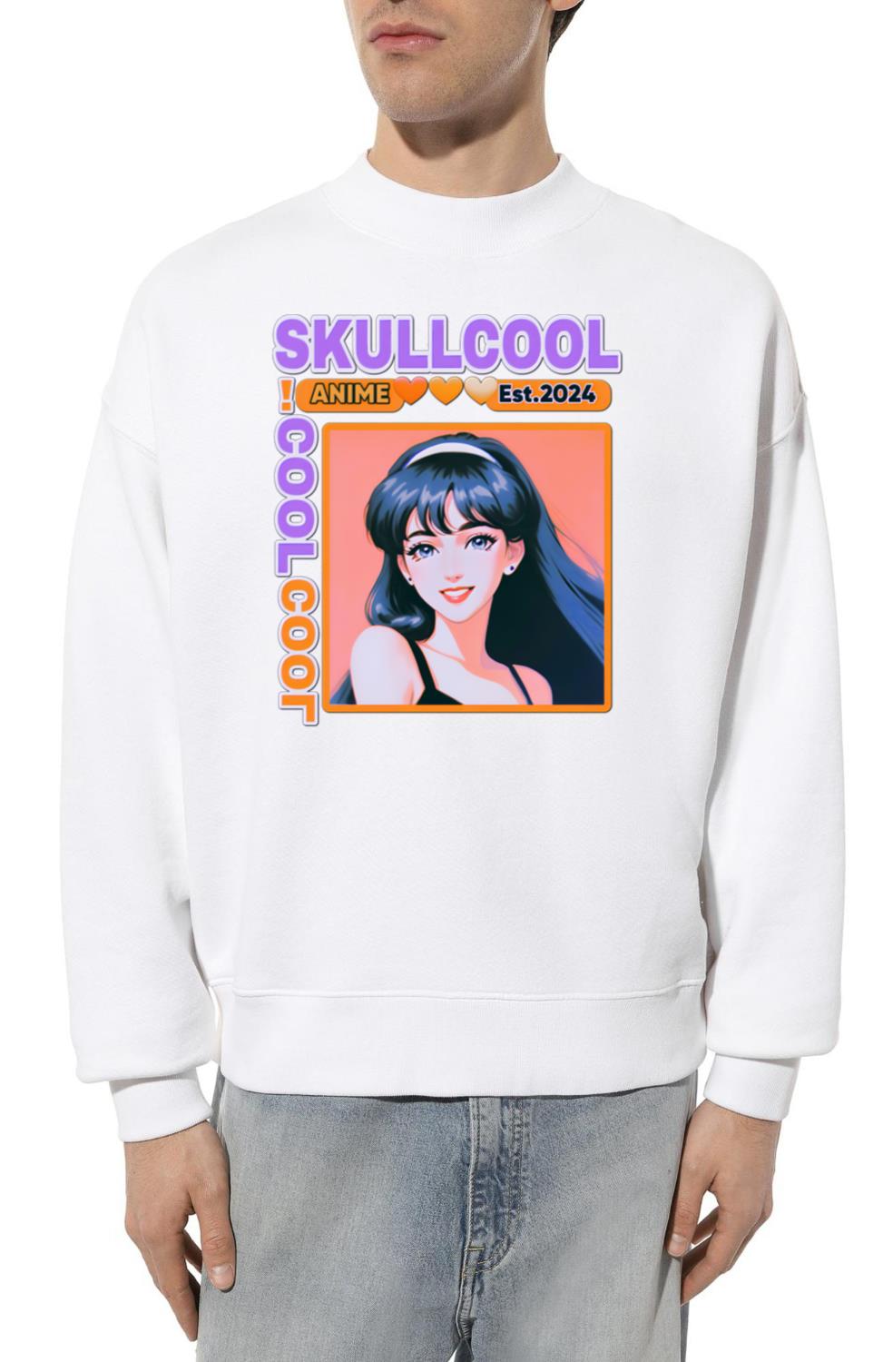 skullcool cool abstract style anime girl art_11 - Unisex Sweatshirt