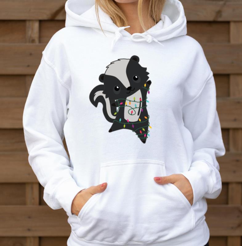 Skunk Christmas Skunks Winter Animals - Unisex Hoodie