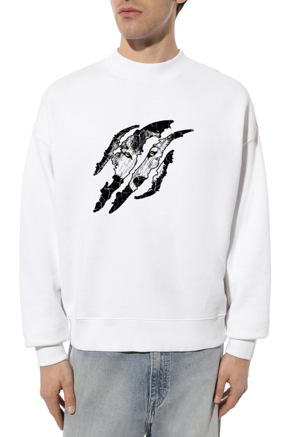 Slashes Wolf Nature Nature And Animal Lover Gift - Unisex Sweatshirt