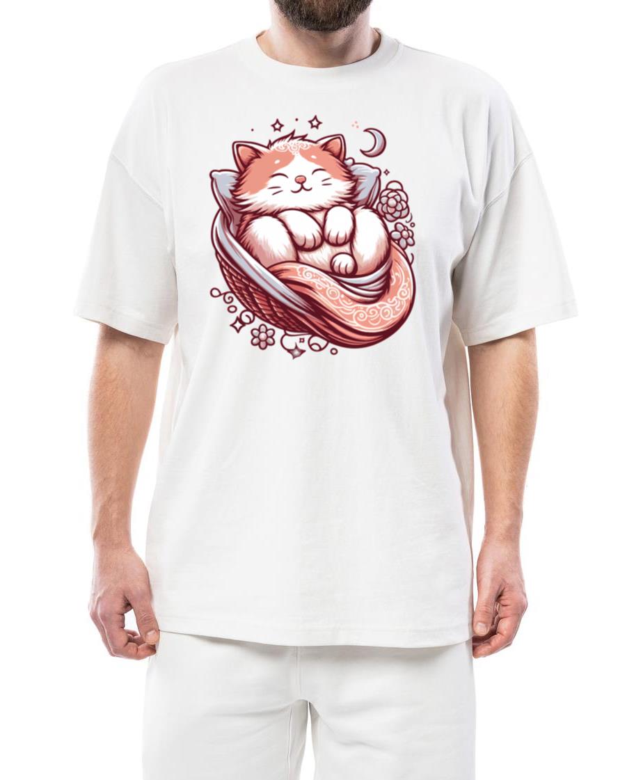 Sleeping Brown Cat - Unisex Standard T-Shirt
