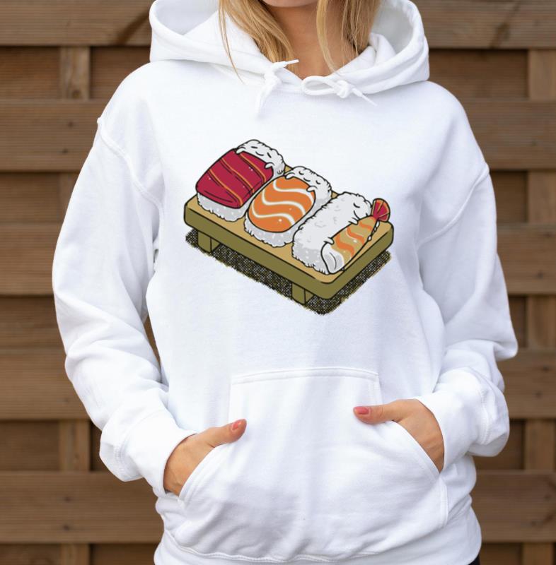 Sleeping cartoon sushi Japan anime food - Unisex Hoodie