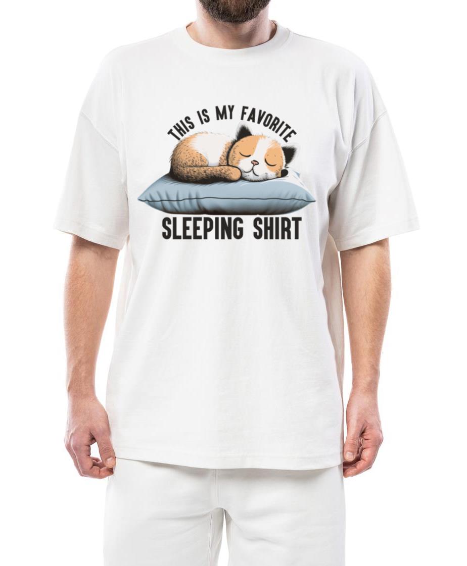 Sleeping Cat This is my favorite Sleeping Shirt - Unisex Standard T-Shirt