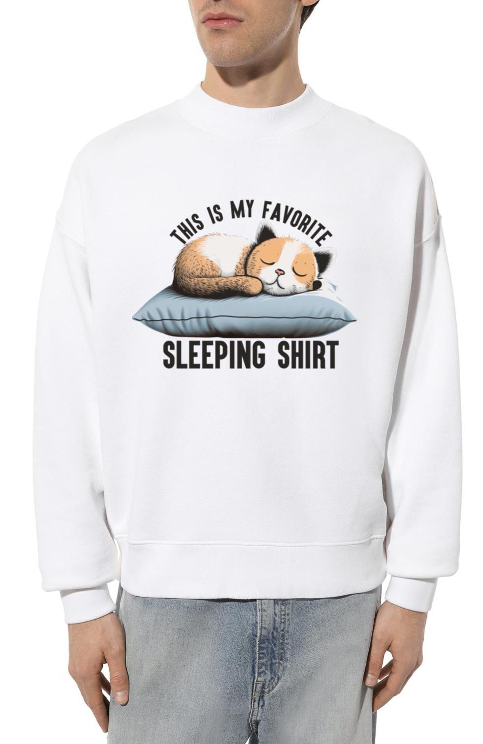 Sleeping Cat This is my favorite Sleeping Shirt - Unisex Sweatshirt