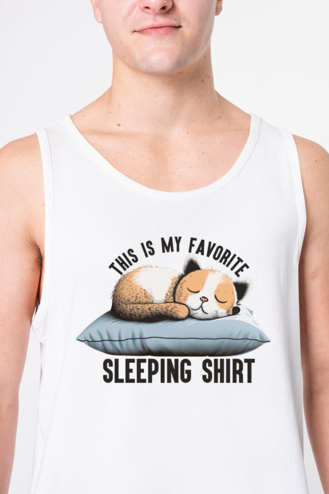 Sleeping Cat This is my favorite Sleeping Shirt - Unisex Tank Top