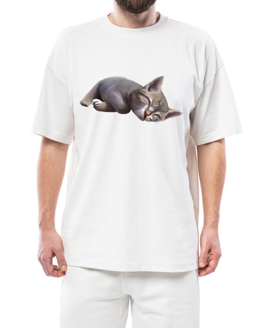 Sleeping Cat - Unisex Standard T-Shirt