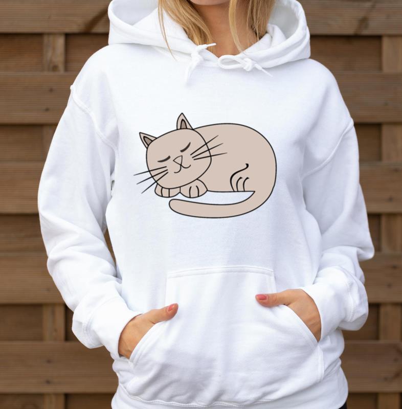 Sleeping Cat_1 - Unisex Hoodie