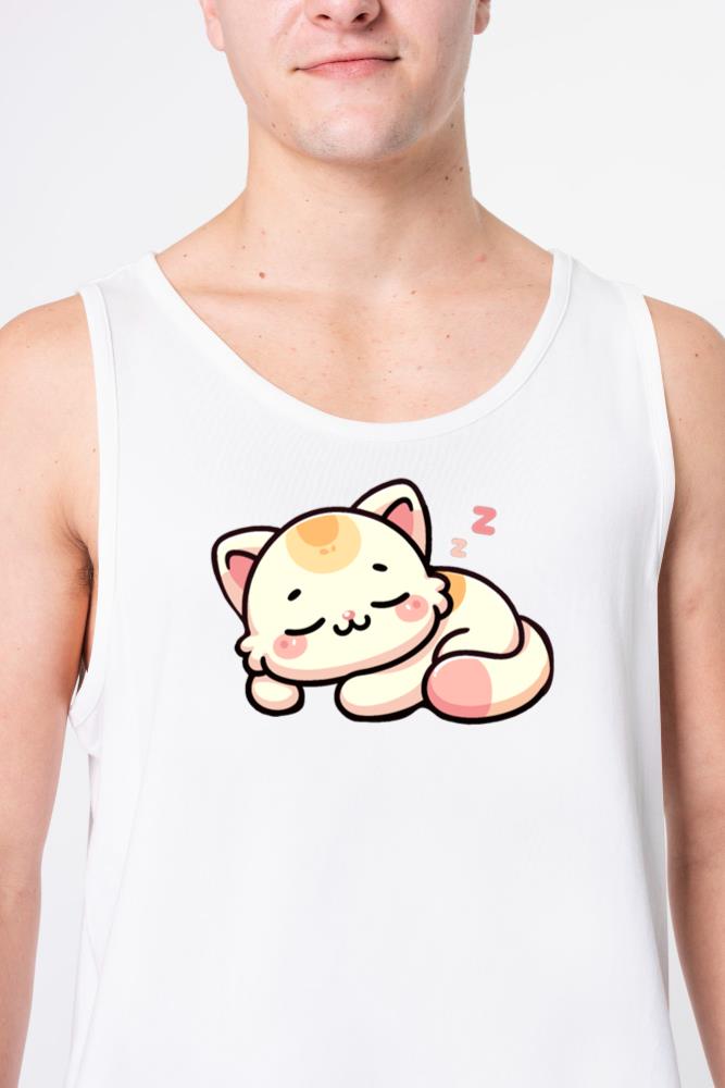 Sleeping Cat_2 - Unisex Tank Top