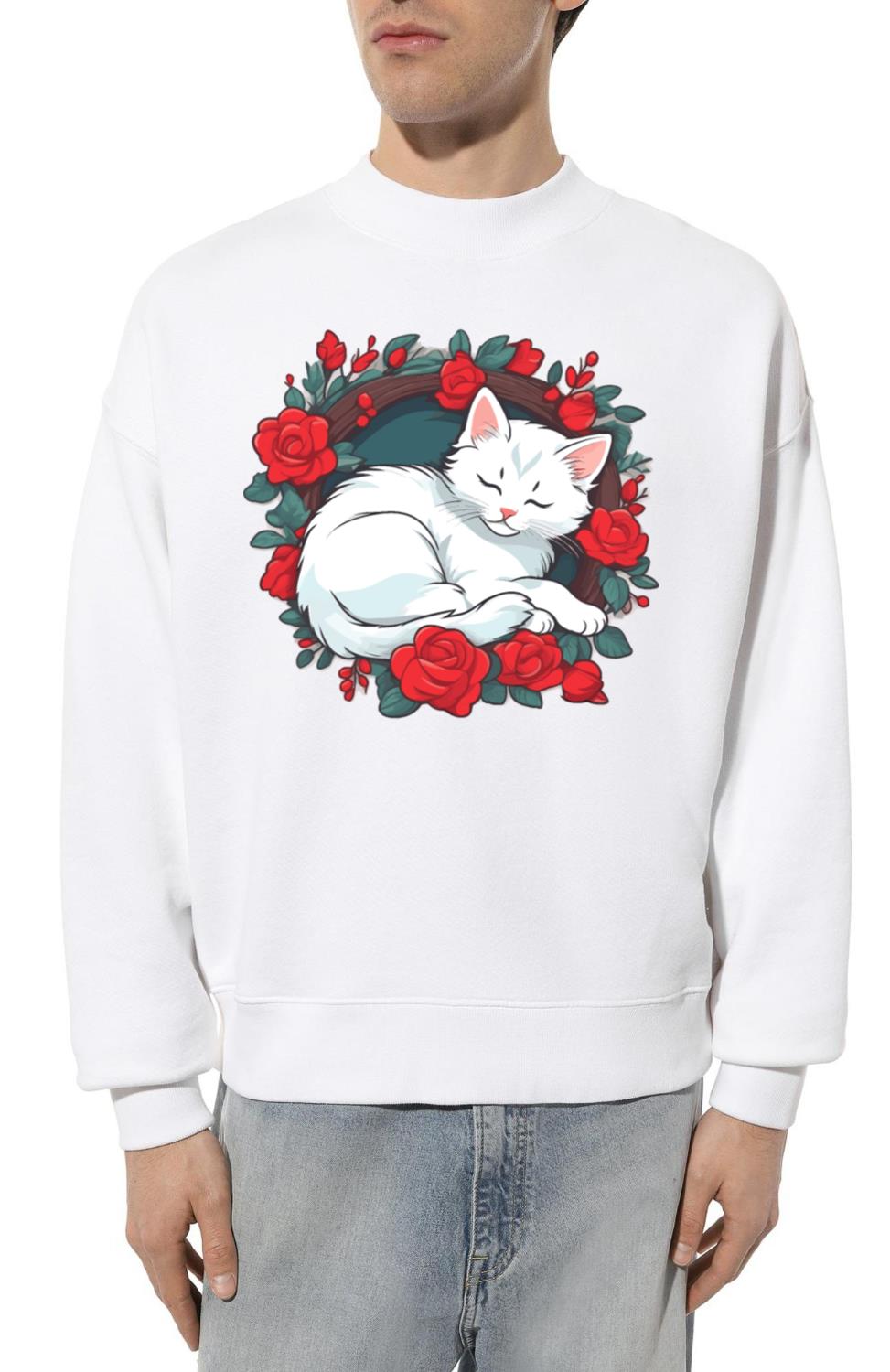 Sleeping Cute Cat Lover - Unisex Sweatshirt