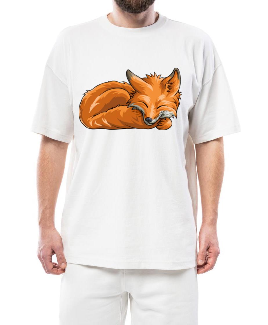 Sleeping Fox Animal Woodland Creature - Unisex Standard T-Shirt