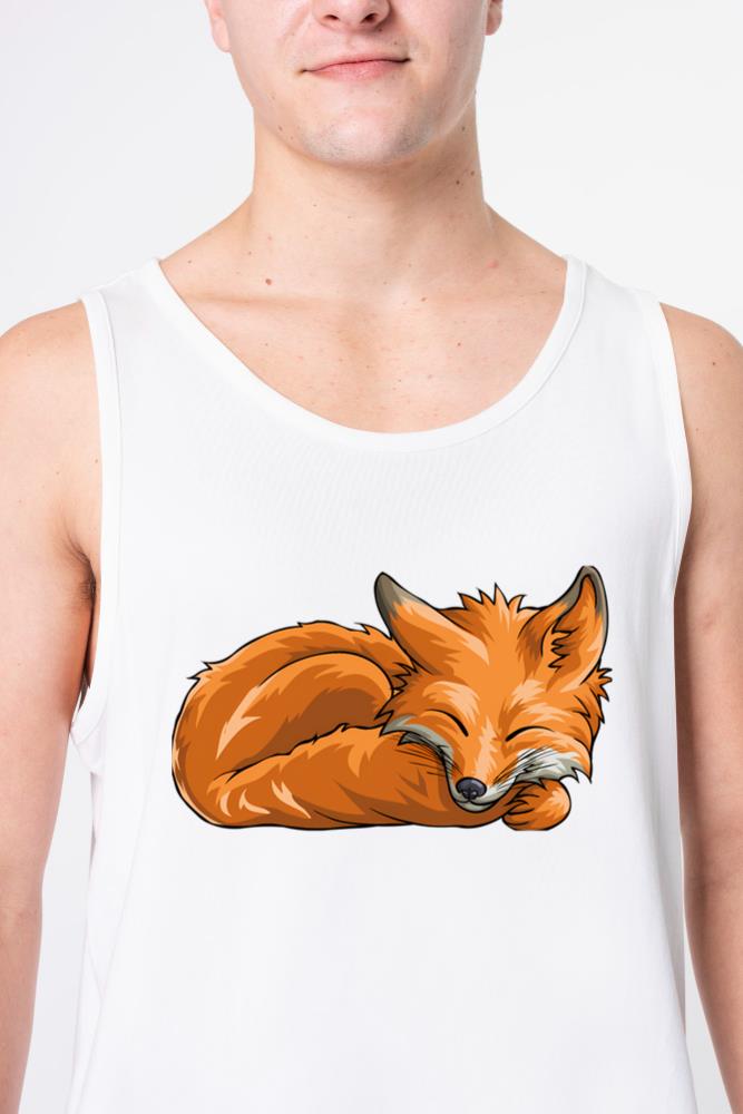 Sleeping Fox Animal Woodland Creature - Unisex Tank Top
