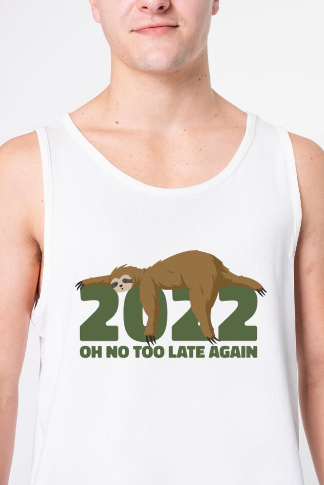 Sleeping Sloth Newyear - Unisex Tank Top