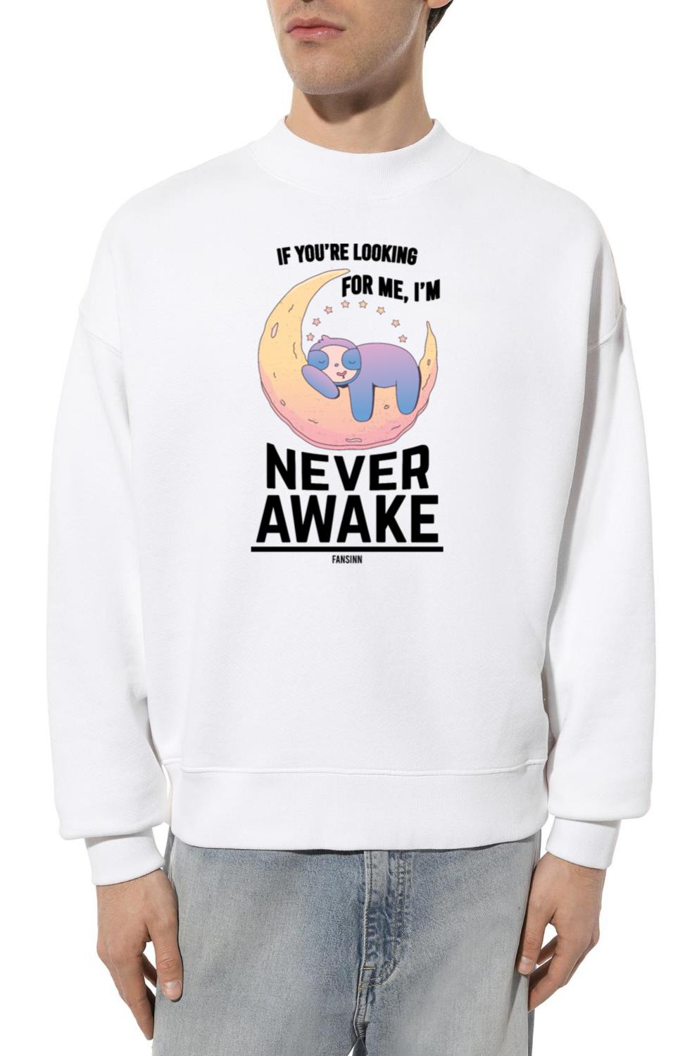 Sleeping sloth on the crescent - Unisex Sweatshirt