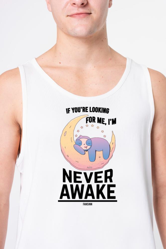 Sleeping sloth on the crescent - Unisex Tank Top