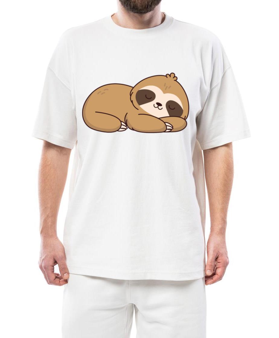 Sleeping sloth relaxing and chilling closed eyes - Unisex Standard T-Shirt