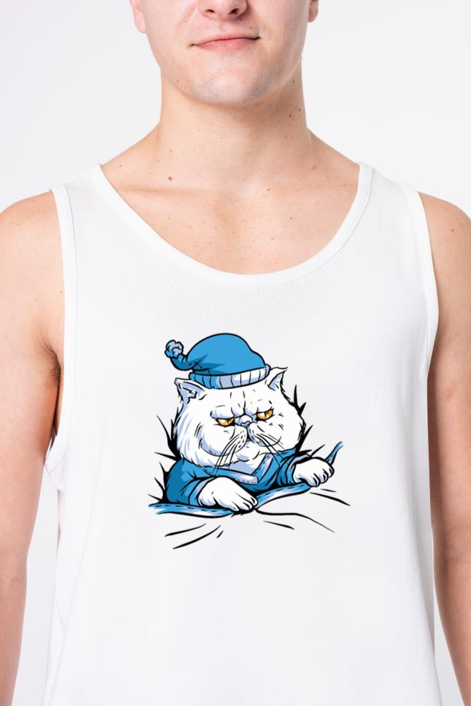 Sleepy Cat - Unisex Tank Top
