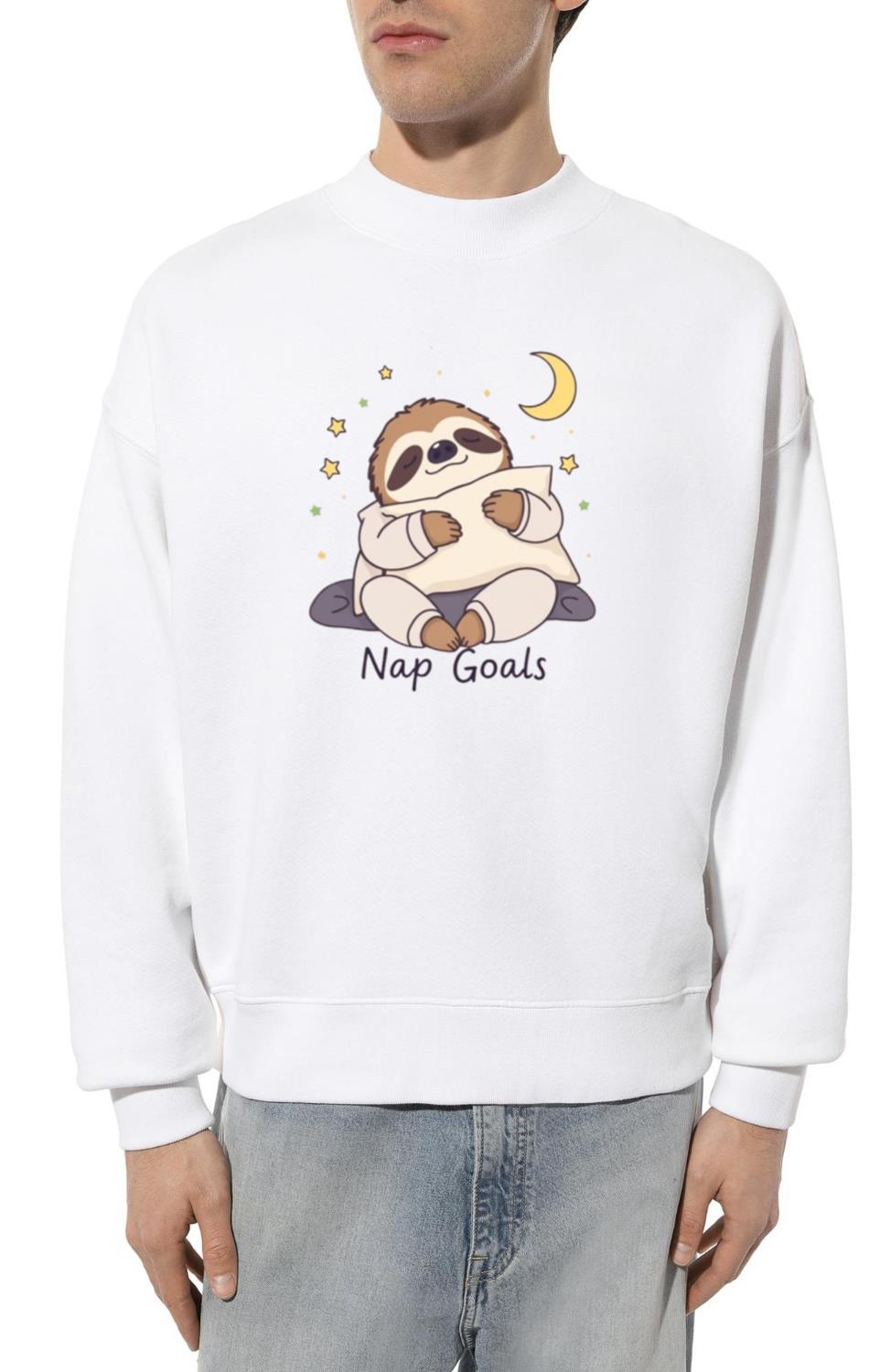 Sleepy Sloth in Pajamas - Unisex Sweatshirt