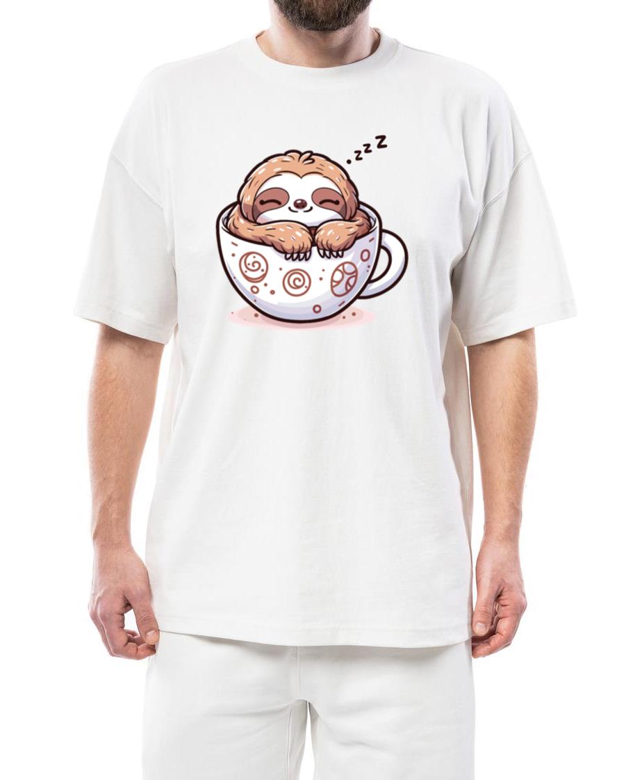 Sloffee - Sloth & Coffee Cozy Kawaii Sloth - Unisex Standard T-Shirt