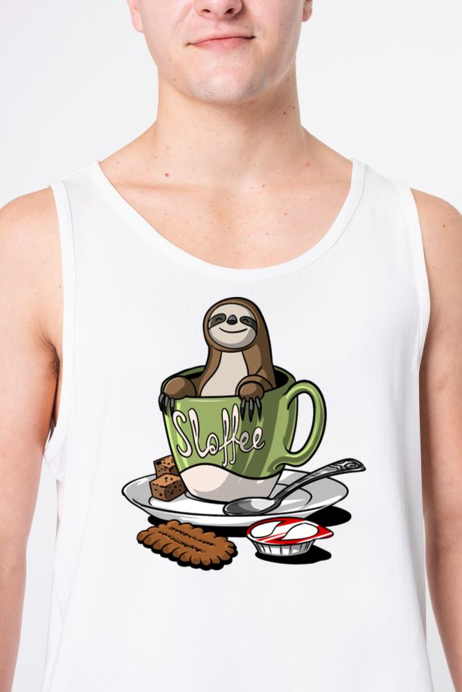 Sloffee Sloth Coffee - Unisex Tank Top