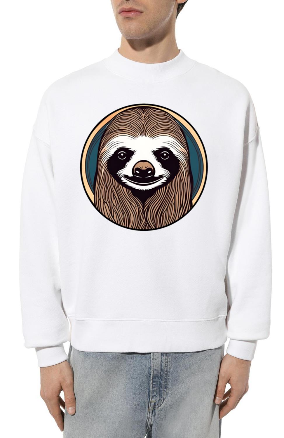Sloth _ Animal _ lazy _ tired _ Zoo _ Comic_1 - Unisex Sweatshirt