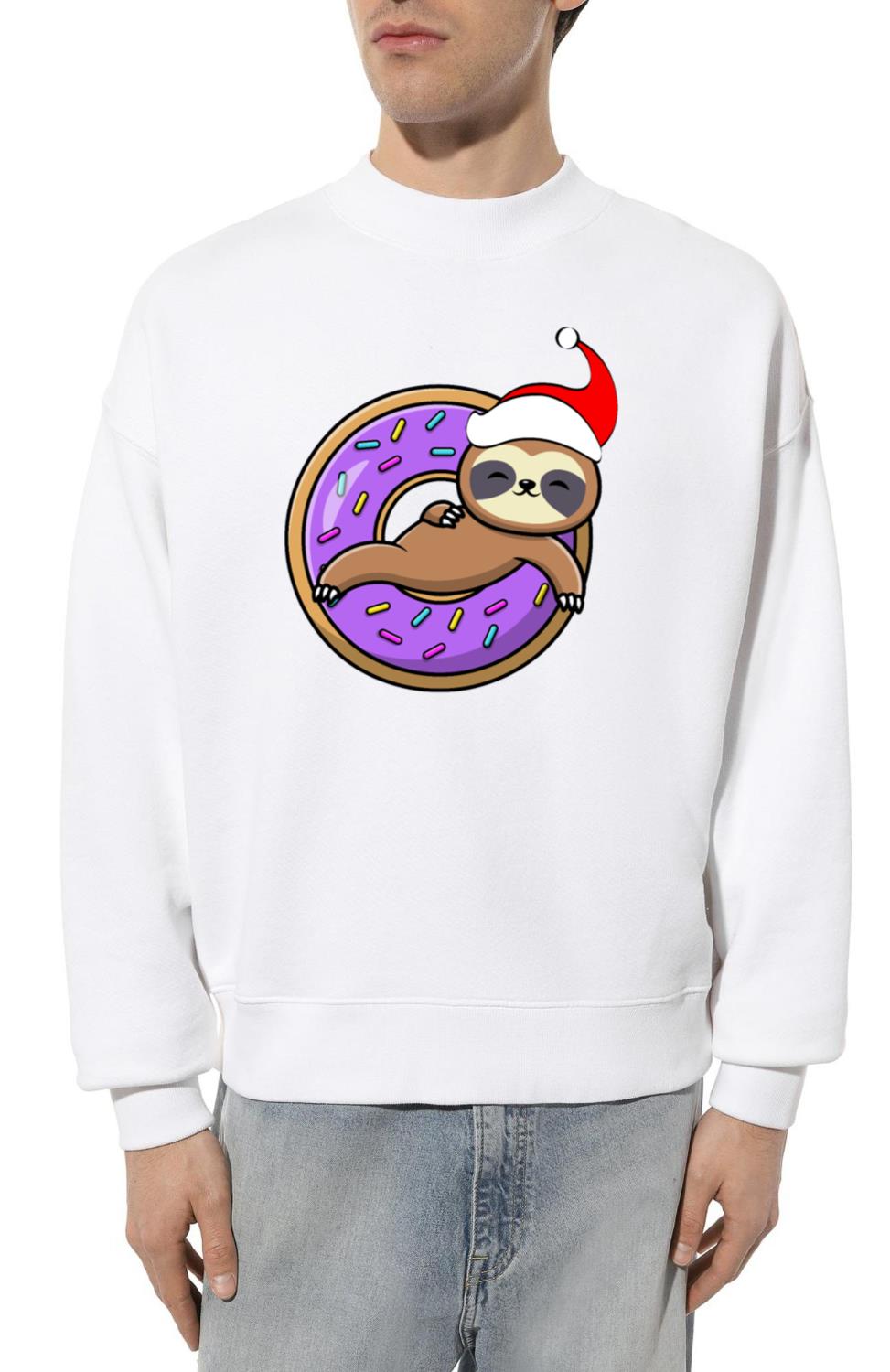 Sloth and Donut Christmas - Unisex Sweatshirt