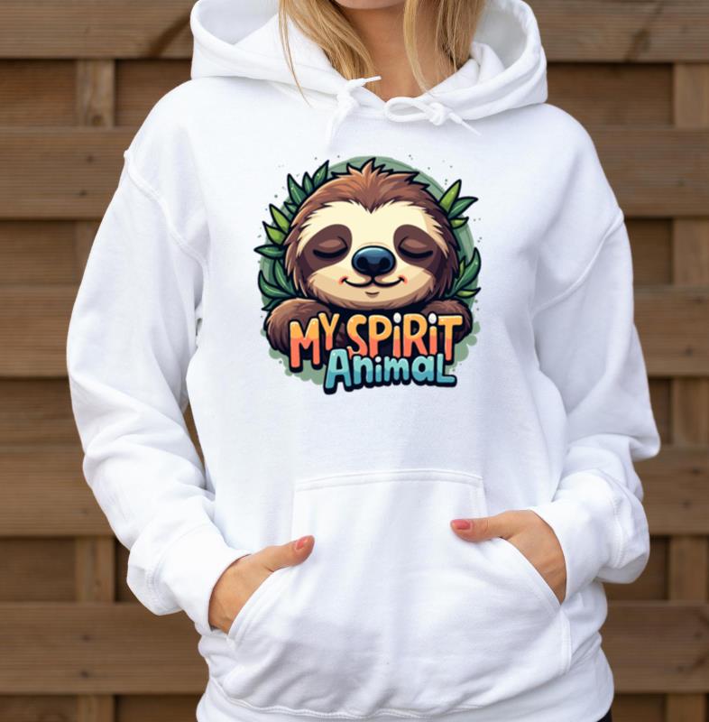 Sloth Animal Lover Gift My Spirit Animal Sloth - Unisex Hoodie