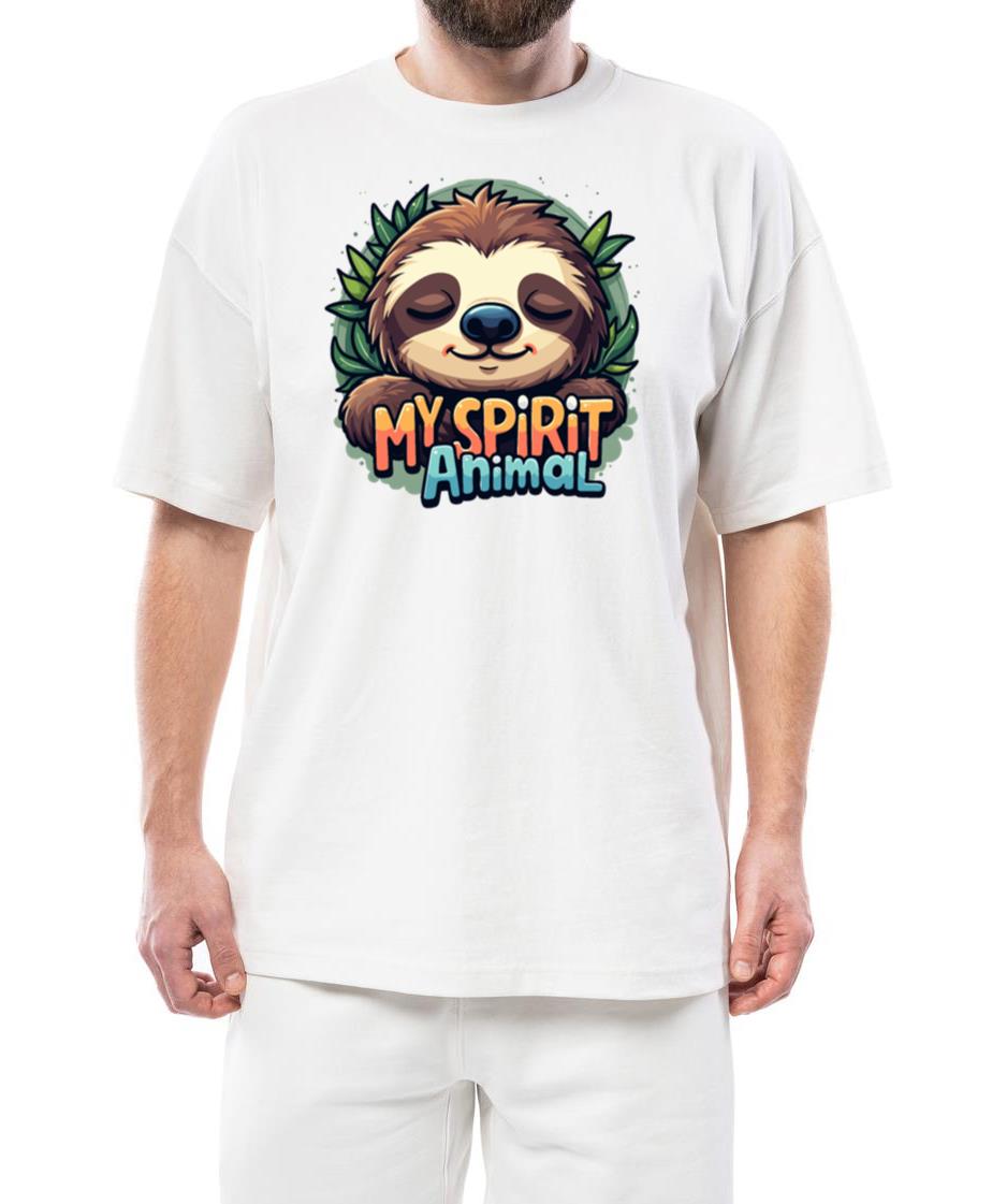 Sloth Animal Lover Gift My Spirit Animal Sloth - Unisex Standard T-Shirt
