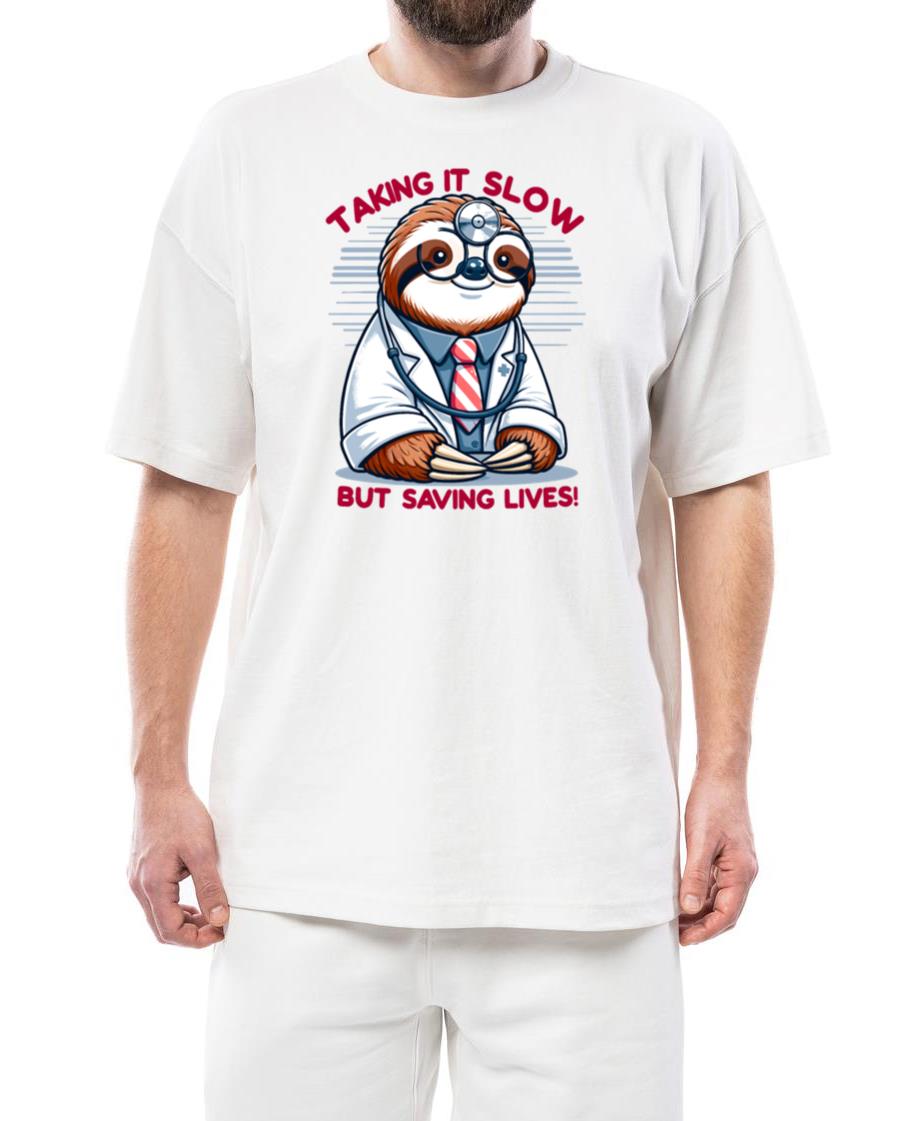 Sloth as a Doctor with Medical Humor - Unisex Standard T-Shirt