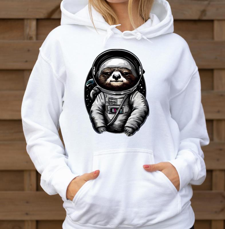 Sloth Astronaut - Space Animal Design - Unisex Hoodie