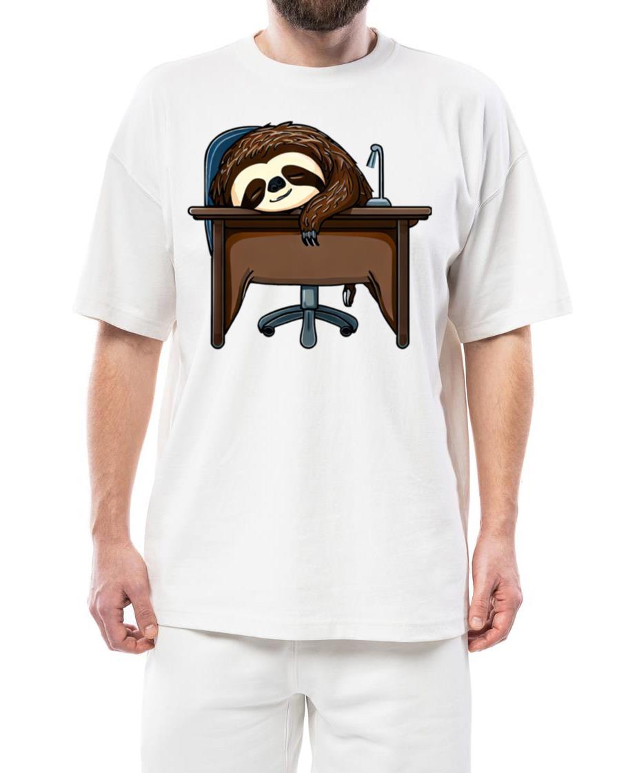 Sloth at the Office_ For those who adore lazing - Unisex Standard T-Shirt