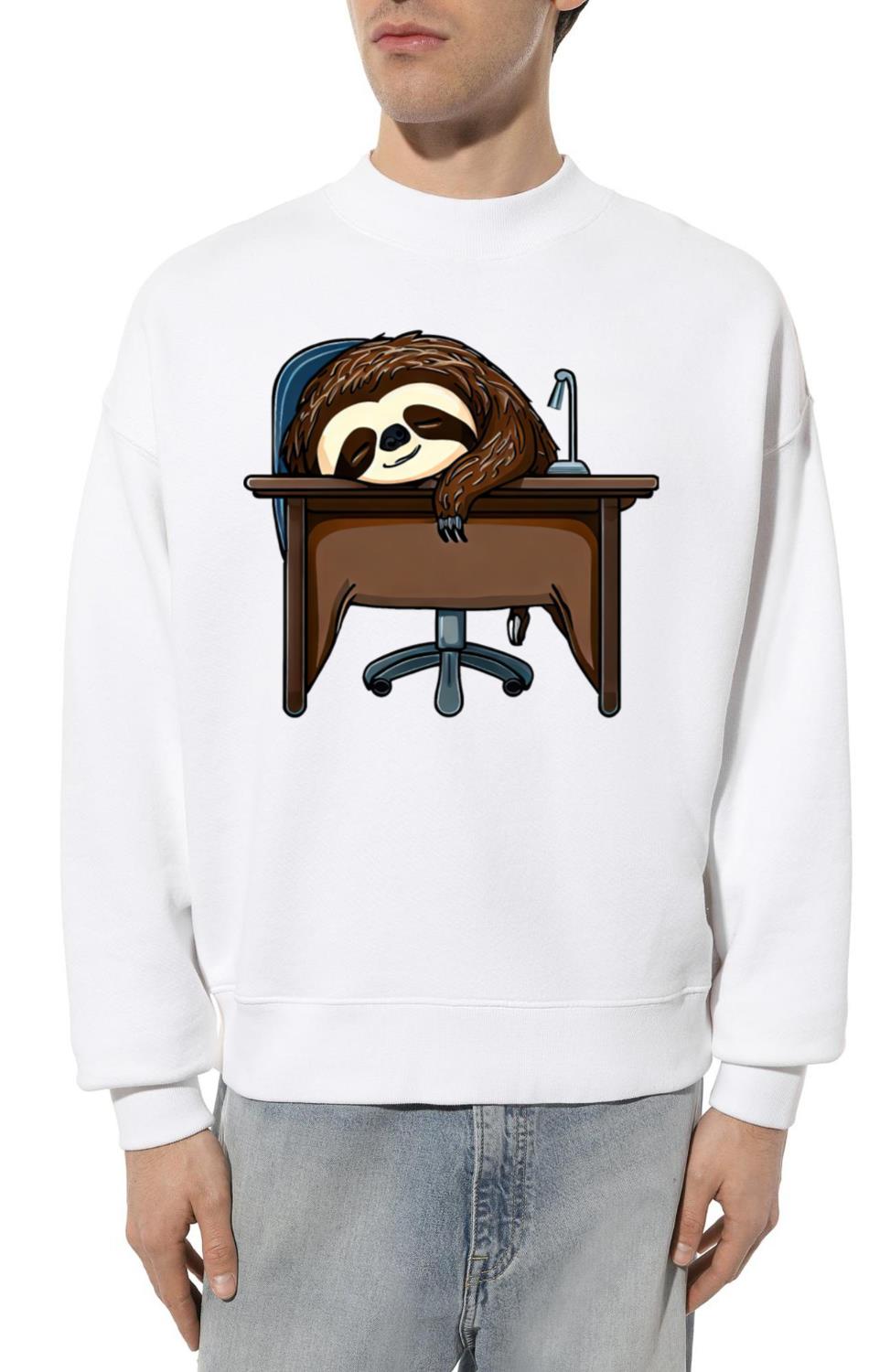 Sloth at the Office_ For those who adore lazing - Unisex Sweatshirt