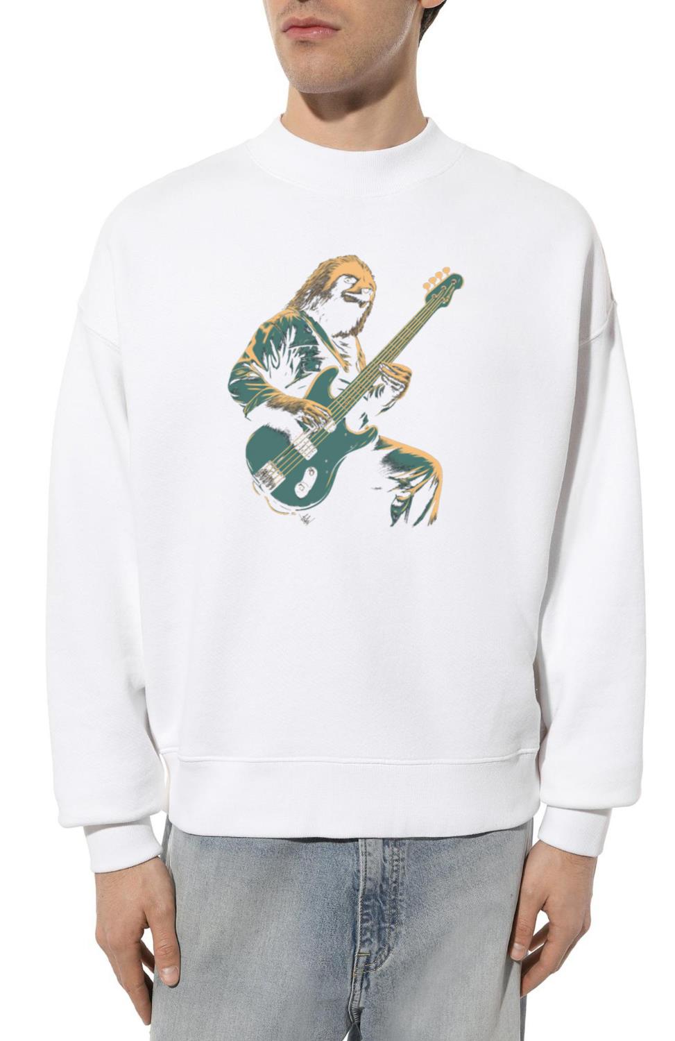 Sloth Bass Guitar Funny Gift - Unisex Sweatshirt