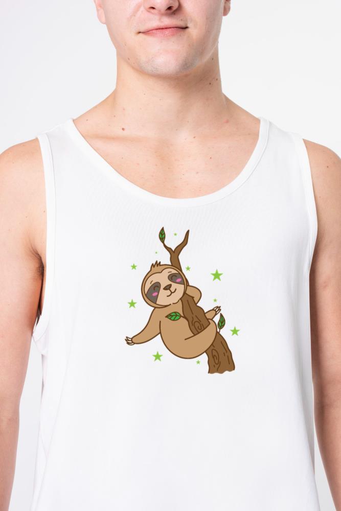 Sloth chilling on Tree Nature lazy - Unisex Tank Top